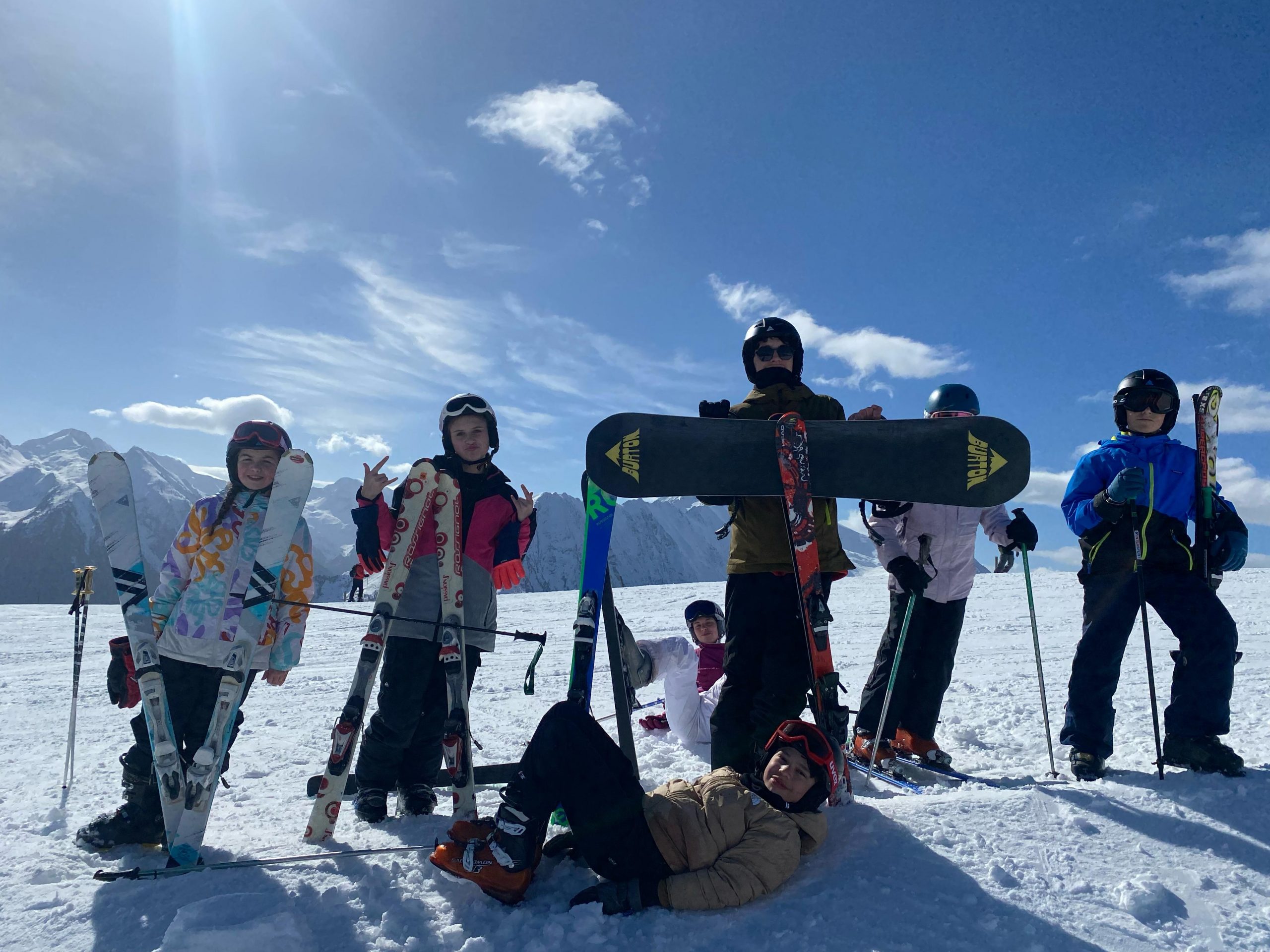 Glisse en pied de piste à Saint-Lary Pla d’Adet